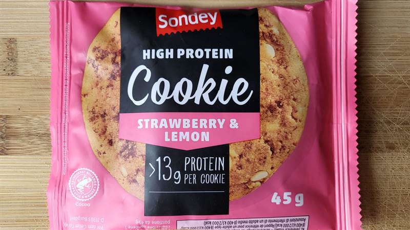 Sondey High Protein Cookie Strawberry & Lemon