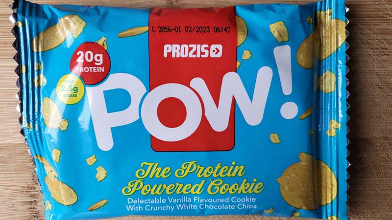 Prozis Pow! The Protein Powered Cookie Vanilla with crunchy white chocolate chips