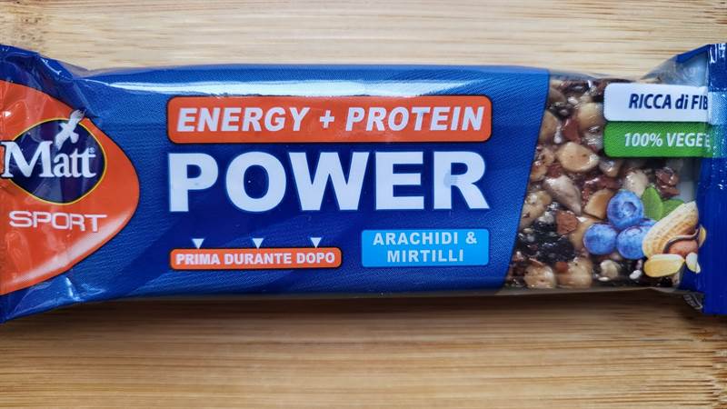 Matt Energy + Protein Power Arachidi e mirtilli