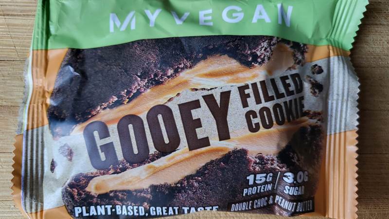 MyProtein MyVegan Gooey Filled Cookie Double Choc & Peanut Butter