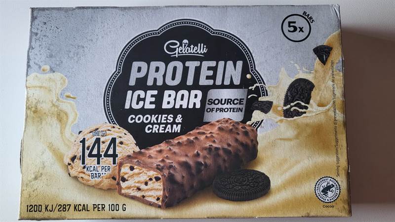 Gelatelli Protein Ice Bar Cookies & Cream