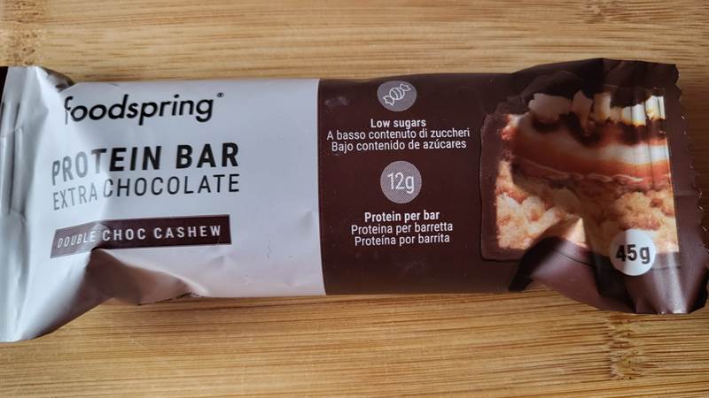 foodspring Protein Bar Extra Chocolate Double Choc Cashew