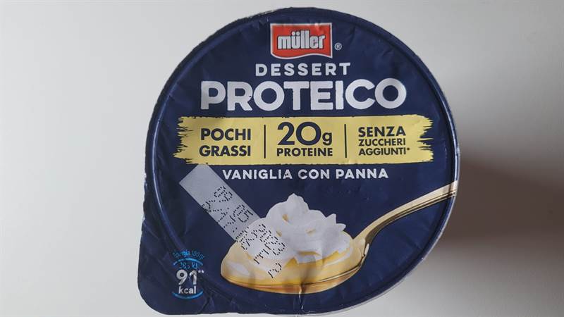 Müller Dessert proteico Vaniglia con panna