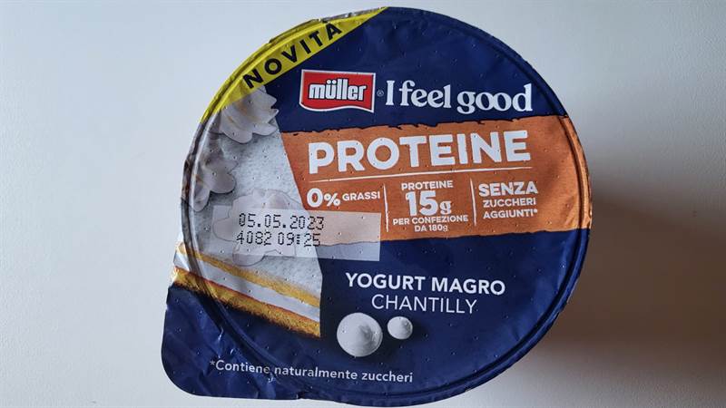 Müller I feel good Proteine Yogurt magro Chantilly