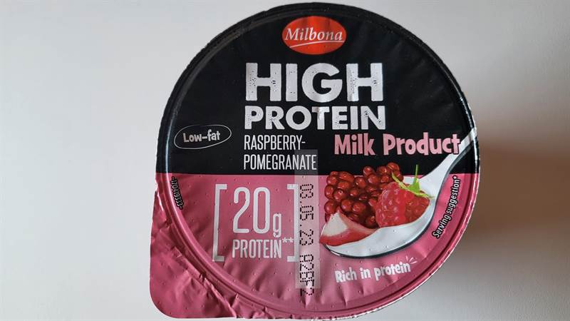Milbona High Protein Milk Product Raspberry Pomegranate
