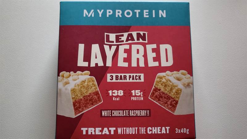 MyProtein Lean Layered White Chocolate Raspberry