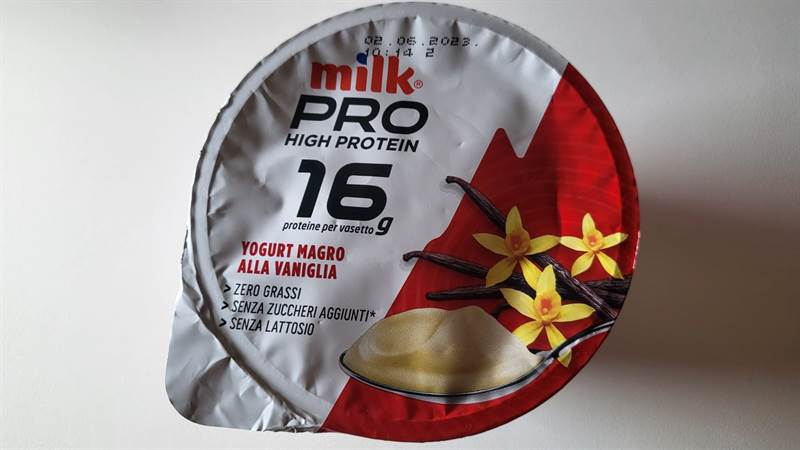 milk Pro High Protein 16 g Yogurt magro alla vaniglia