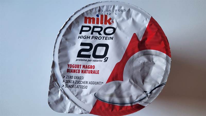 milk Pro High Protein 20 g Yogurt magro bianco naturale