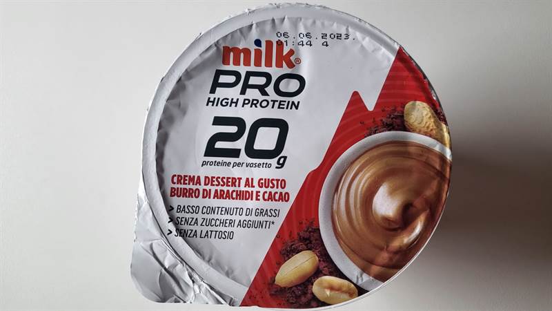 milk Pro High Protein 20 g Crema Dessert - Burro di Arachidi e Cacao