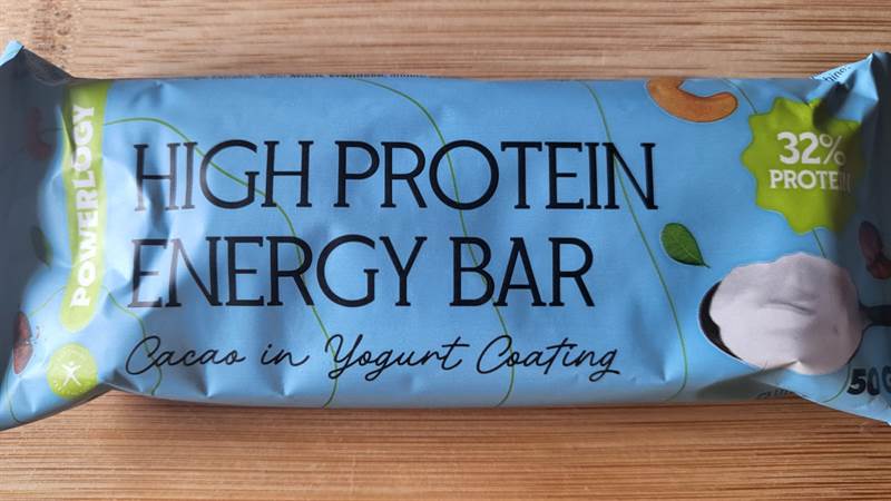 Powerlogy High Protein Energy Bar Cacao in Yogurt Coating