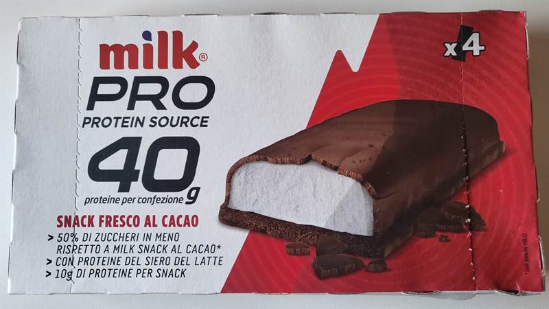 milk Pro Protein Source 40 g Snack Fresco al Cacao