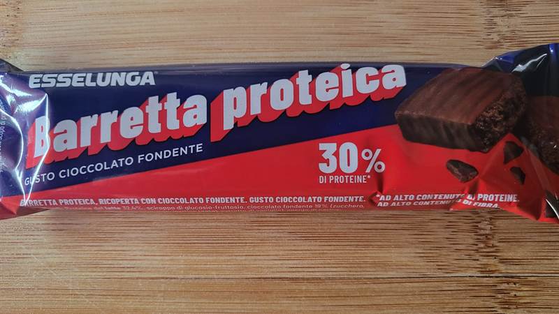Esselunga Barretta Proteica 30% di proteine Cioccolato Fondente
