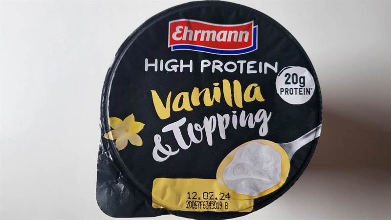 Ehrmann High Protein Vanilla & Topping