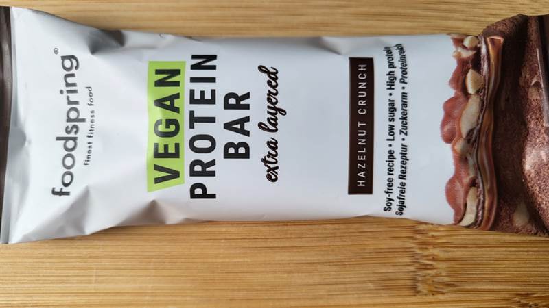 foodspring Vegan protein bar Hazelnut crunch